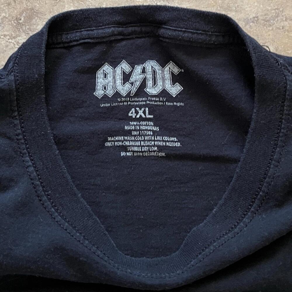 ACDC T Shirt Blow Up Your Video World Tour Authentic Branded 2019 Sz 4XL - Picture 3 of 5